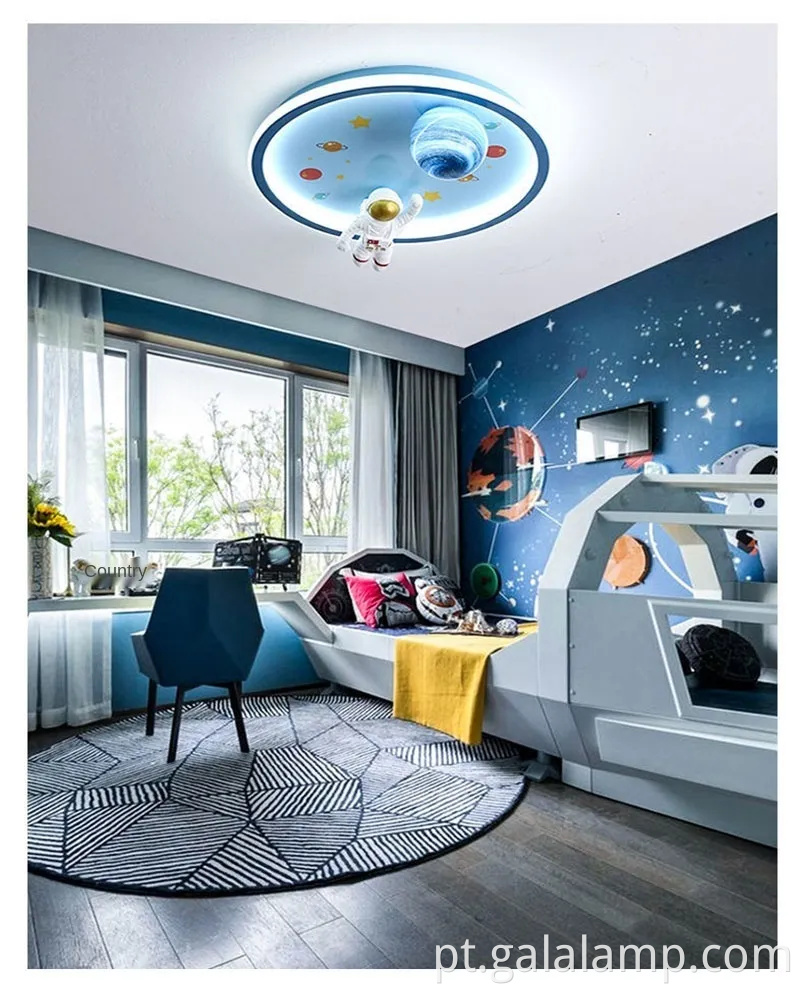 Quarto do quarto das crianças LEITO LEITO DE TETO LEITO SONHEY ASTRONAT PLANETA ASSTRONAUT